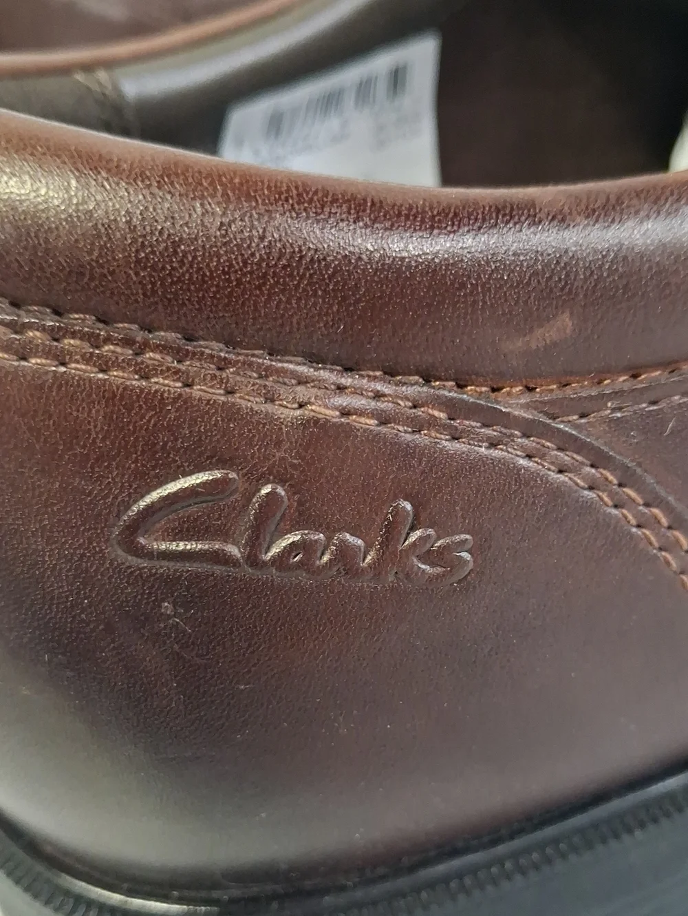 NWT Mens Clarks Steadwell Cap Mahogany Shoes